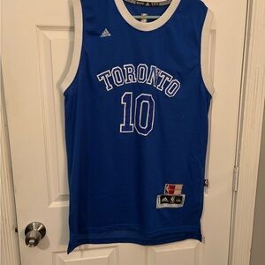 Adidas Blue and White Basketball Jersey Toronto Edition